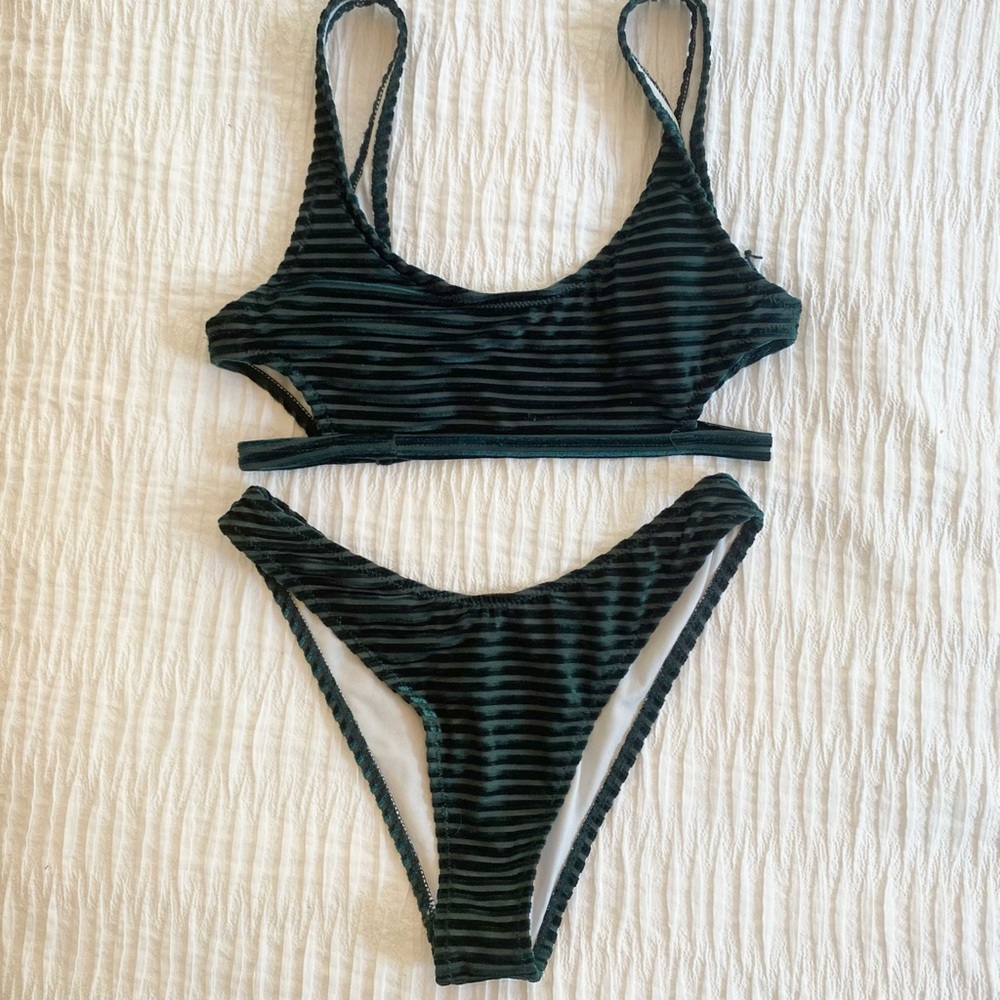 Green Zaful Bikini sz 4